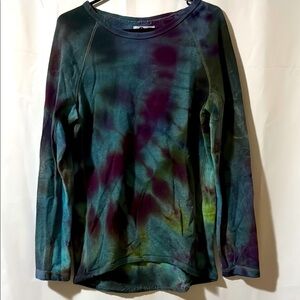 American Giant - Tie Dye by Gail | Green and Blue Longsleeve